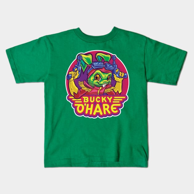 Bucky O'Hare Kids T-Shirt by majanation